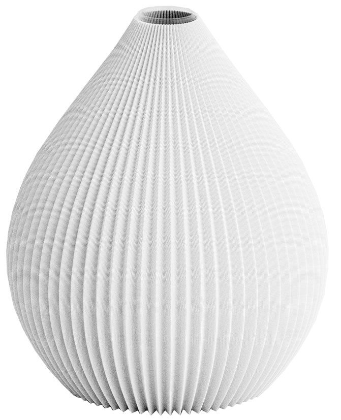 Vase "Balloon - Arctic White", petite version von Recozy