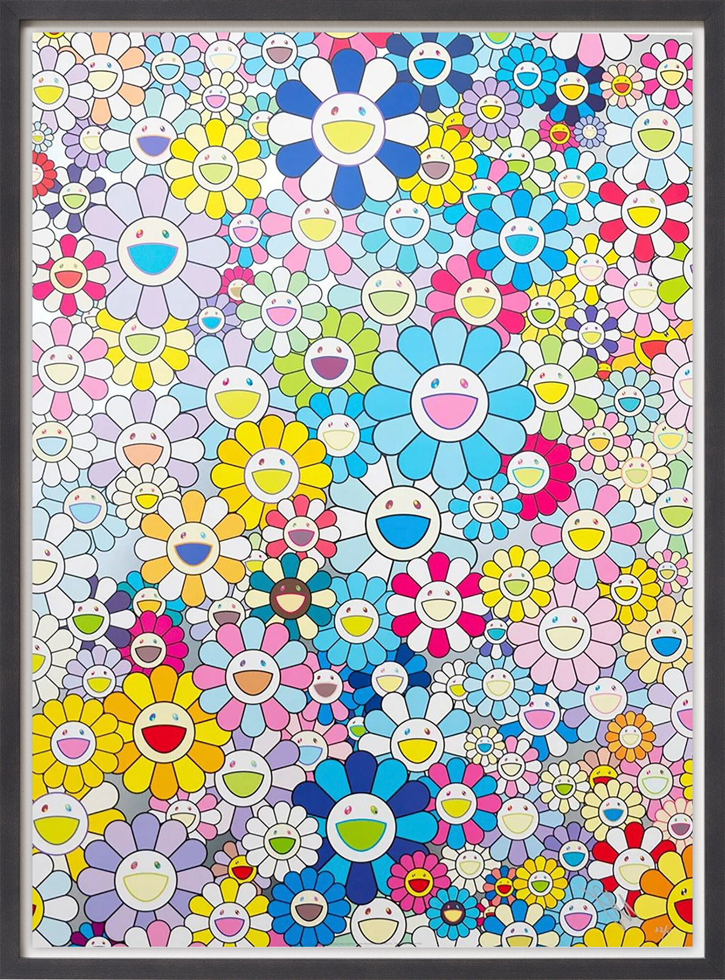 Bild "Champagne Supernova: blå" (2018) von Takashi Murakami