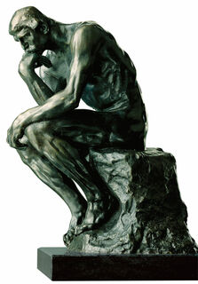Skulptur "Tänkaren" (38 cm), bronsversion von Auguste Rodin