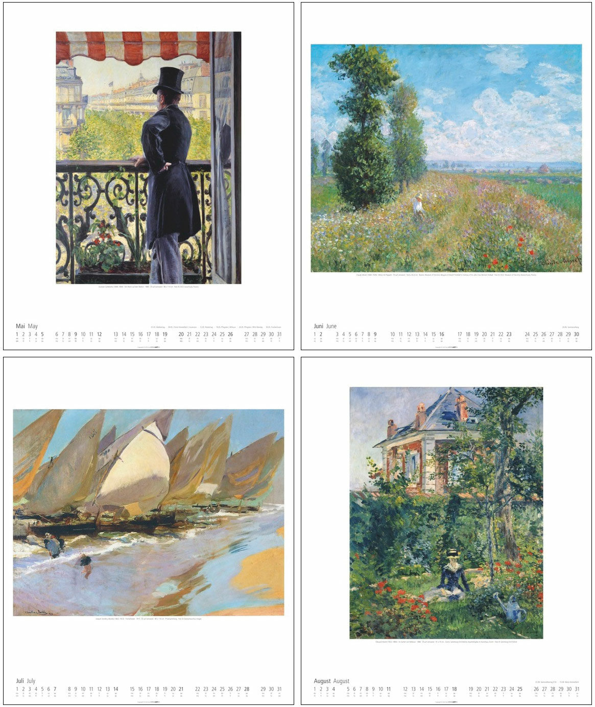 Buy Artist Calendar Impressionism 2024 Ars Mundi   944028 3 X 