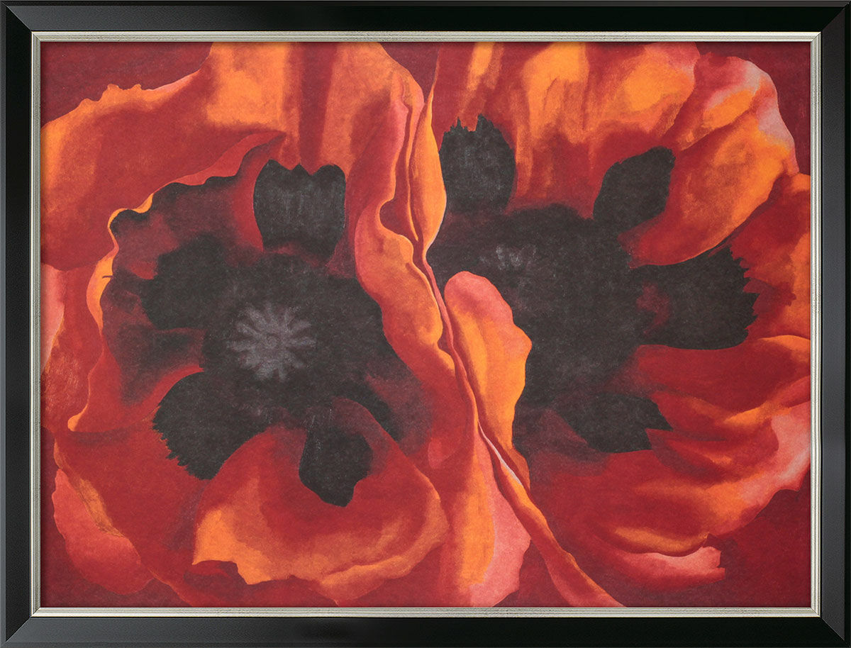 Bild "Oriental Poppies" (1927), inramad von Georgia O'Keeffe