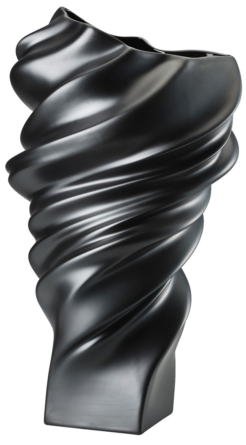 Vase en porcelaine "Squall Black Matt" (taille moyenne, hauteur 32 cm) - Design Cédric Ragot von Rosenthal