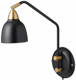 Wandlampe "Matt Real Black"