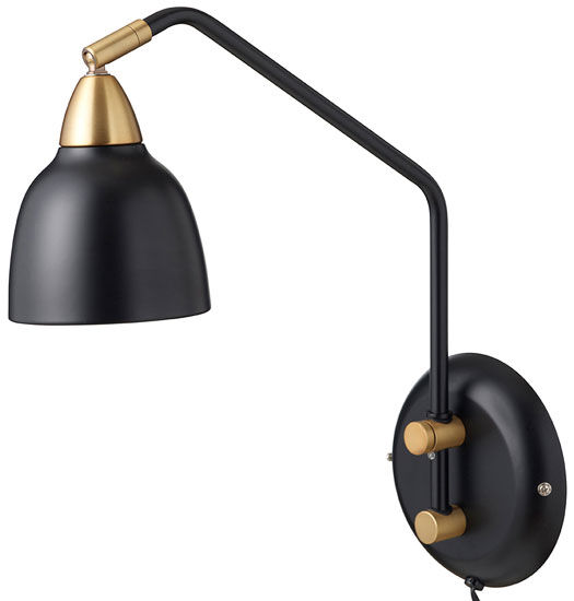 Vägglampa "Matt Real Black" von Superliving