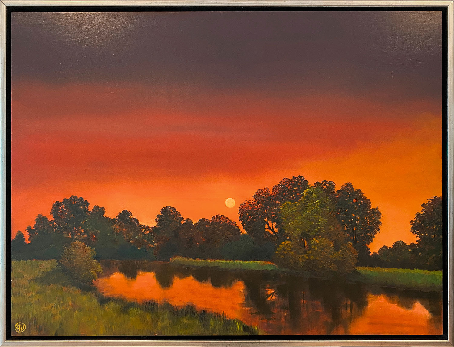 Bild "In the Sunset" (2024) (Original / Unik förlaga), inramad von Arnold Voet