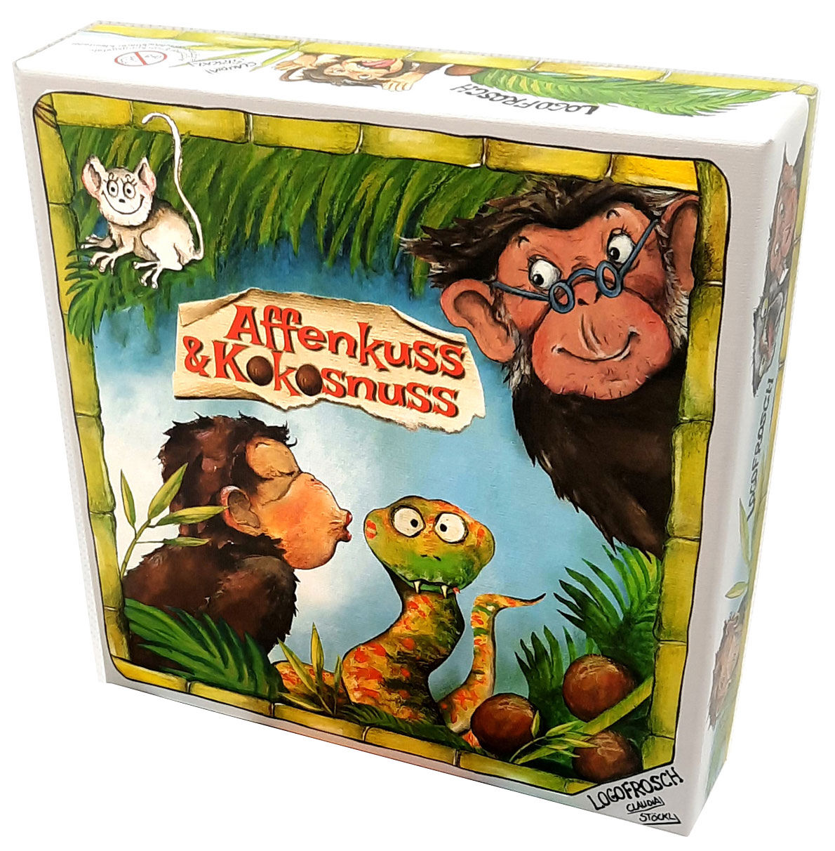 Card/board game "Affenkuss & Kokosnuss" (for children aged 4 years and up) by Logofrosch