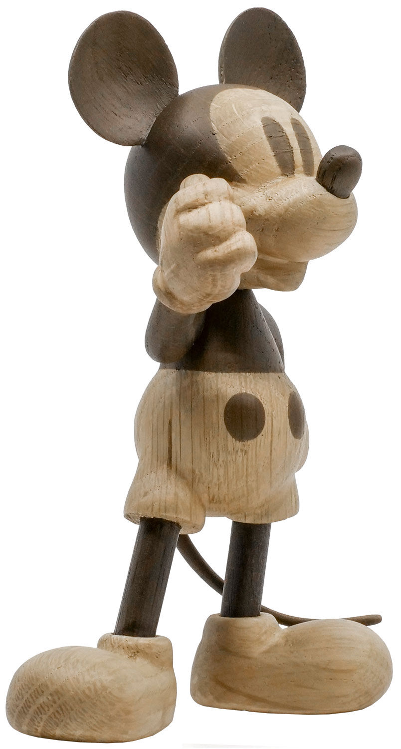 Houten figuur "Mickey Mouse" (kleine versie) - Ontwerp Jakob Burgso cstorm-arsmundi-base.detail.by-artist Boyhood & Disney