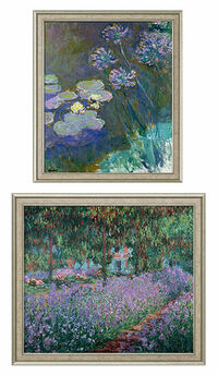 Irises in Monet's Garden, 1900 by Claude Monet - Large Canvas Art Wall – My  Furniture Place