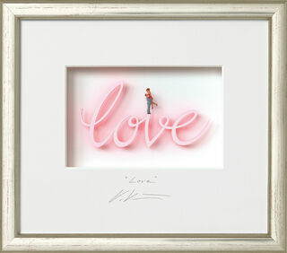 3D-bild "Love", inramad von Volker Kühn