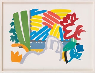 Tableau "Nature morte avec Matisse et Johns" (1993)