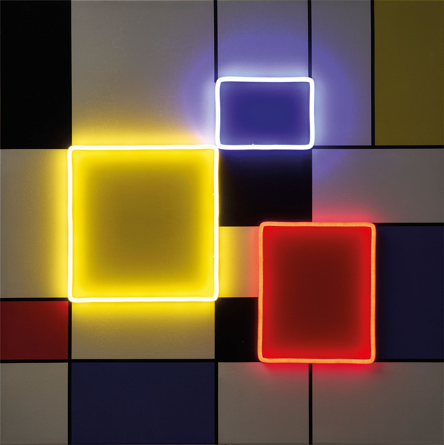 Objet mural LED "Mondrian Composition"