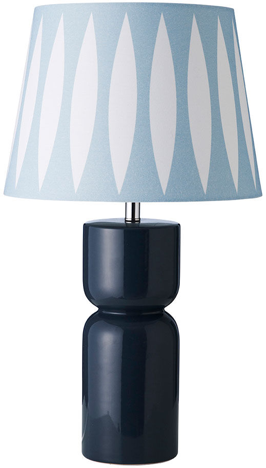 Bordlampe "Charcoal / Aqua Blue Elipse" von Superliving