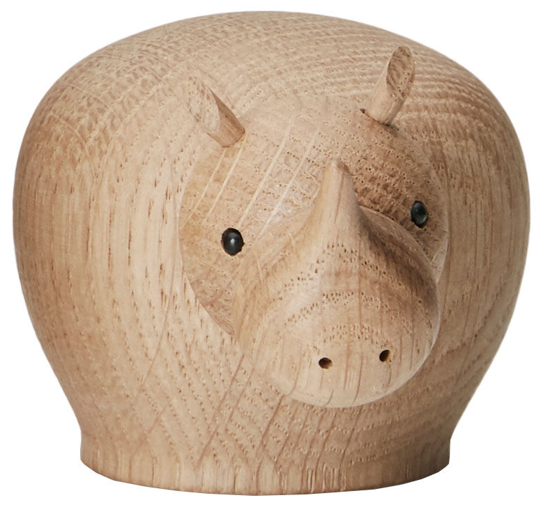 Houten figuur "Rina Rhinoceros Mini" - Ontwerp Steffen Juul cstorm-arsmundi-base.detail.by-artist Woud