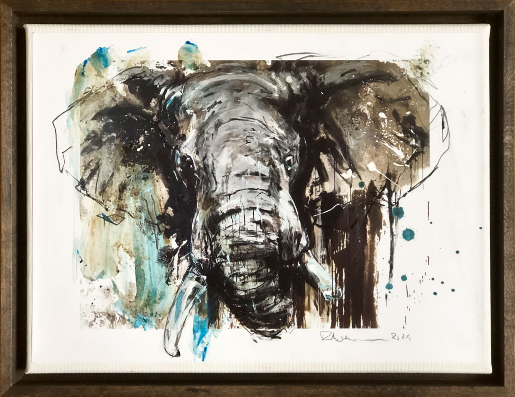 Bild "Elephant_2.3" (2024) (Unikt verk) von Ralf Koenemann