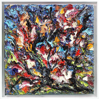 Bild "Floralia XVII" (2024) (Original / Unikat), gerahmt