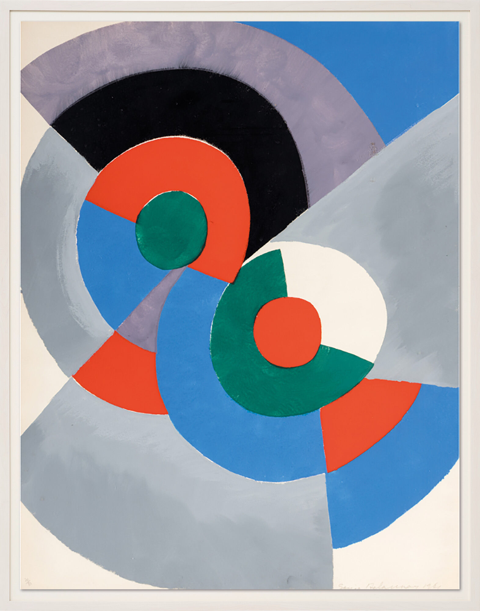 Bild "Poésie de Mots Poésie de Couleurs. No 4" (1961) von Sonia Delaunay