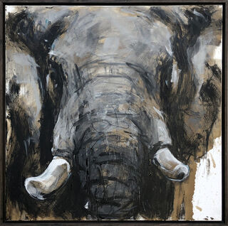 Tableau "Elephant 154" (2023) (Pièce unique)