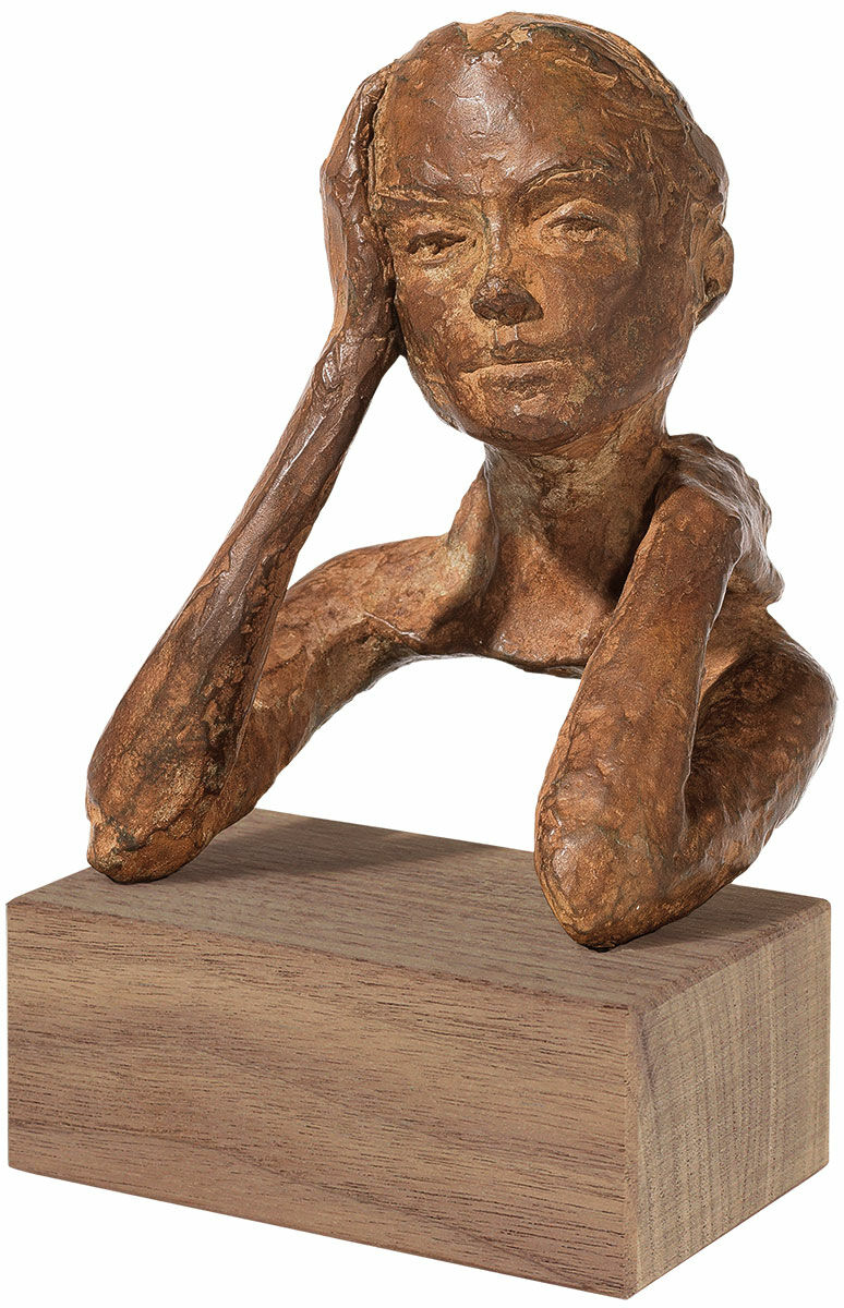 Skulptur "Lugn", brons von Valerie Otte