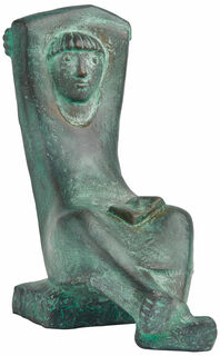 Skulptur "Lesefreuden", Bronze