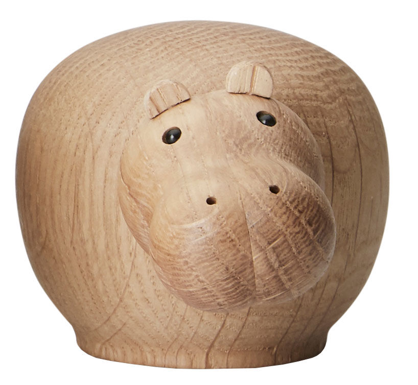 Wooden figure "Hibo Hippotamus Mini" - Design Steffen Juul by Woud