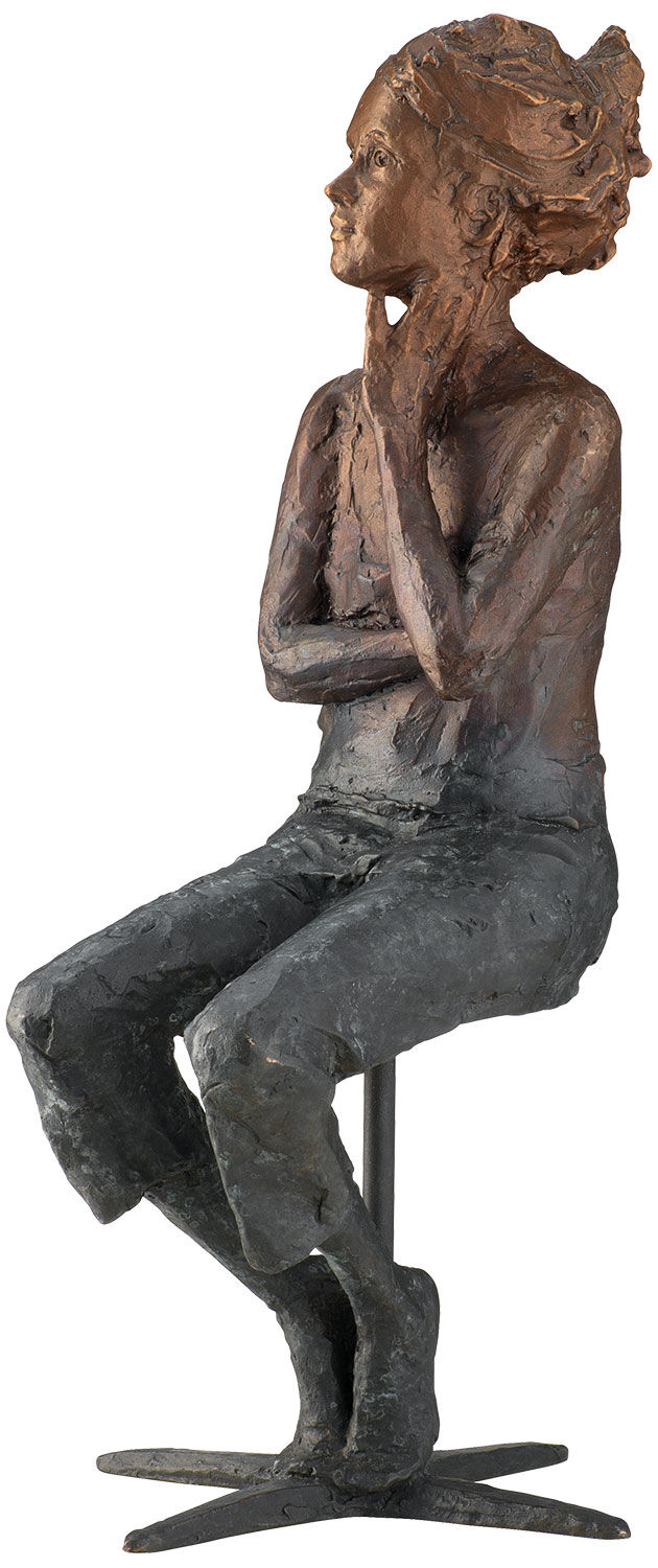 Skulptur "What If", bronze von Valerie Otte