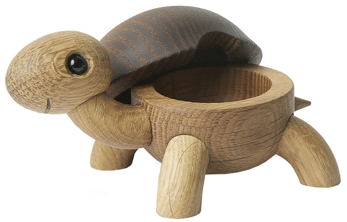 Figurine en bois "Turtle Slowy" - Design Chresten Sommer von Spring Copenhagen