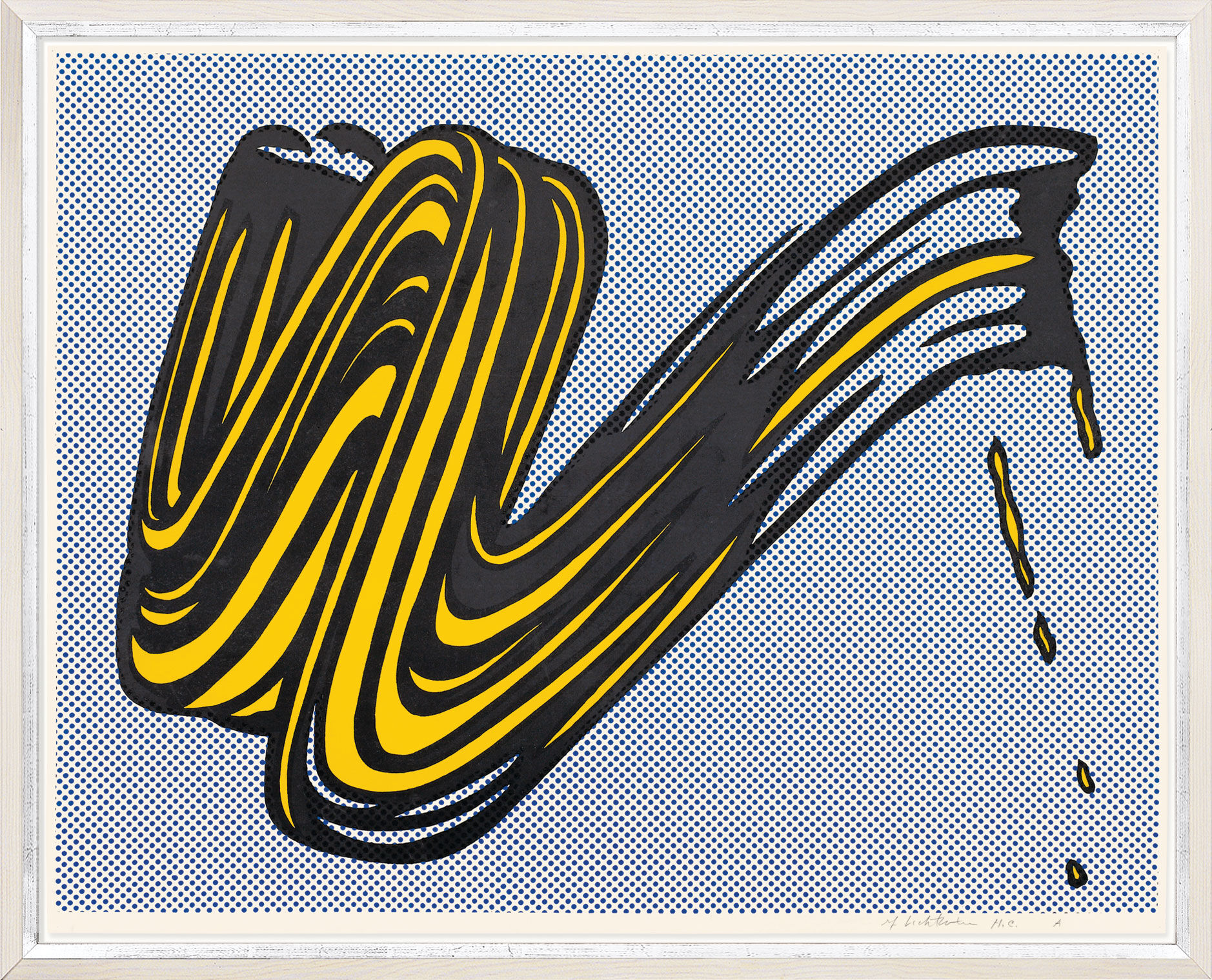 Picture "Brushstroke" (1965) by Roy Lichtenstein