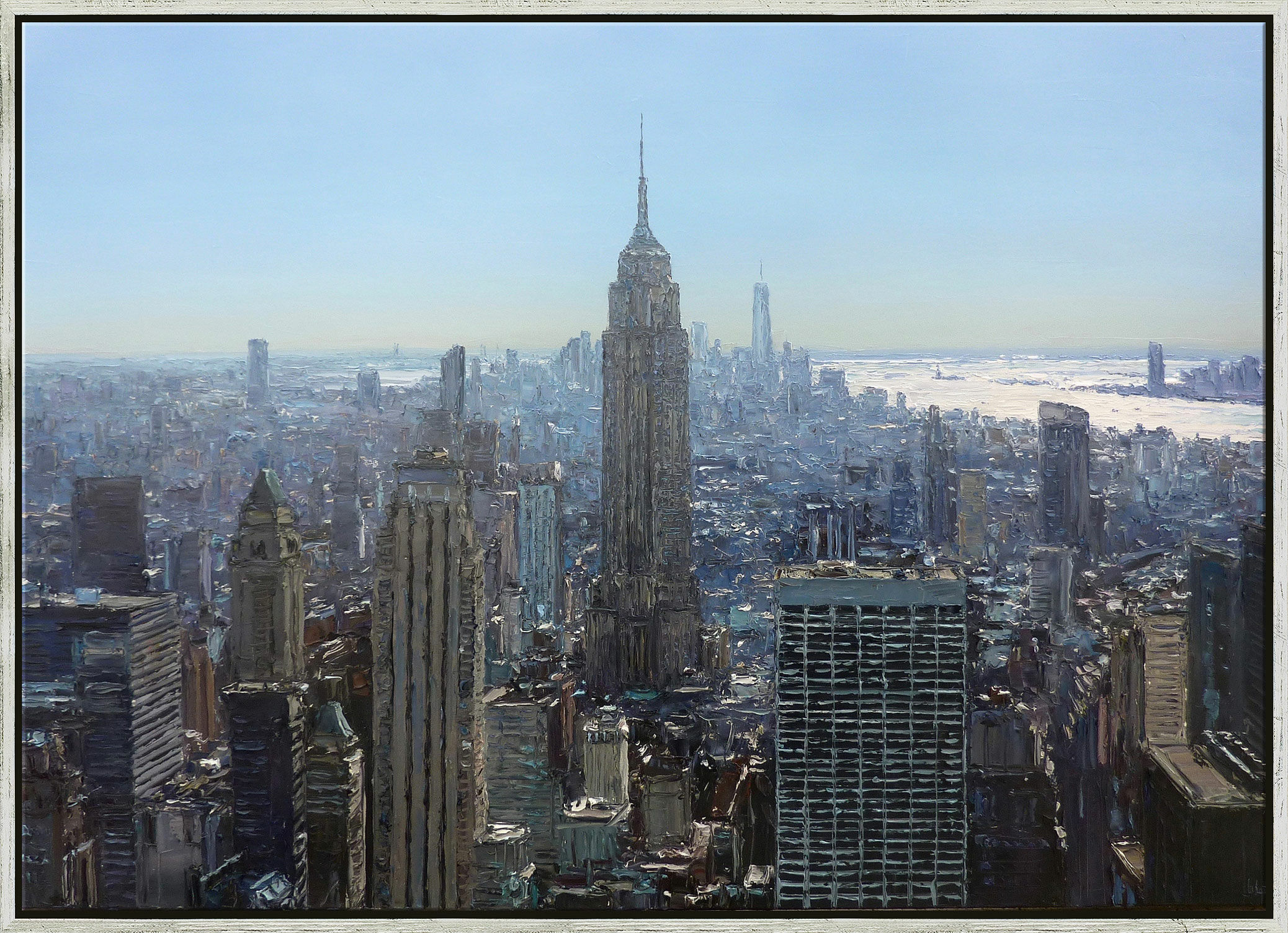 Bild "Midday on Top of Rockefeller Center" (2023) (Original / Unikt verk), inramad von Peter Witt
