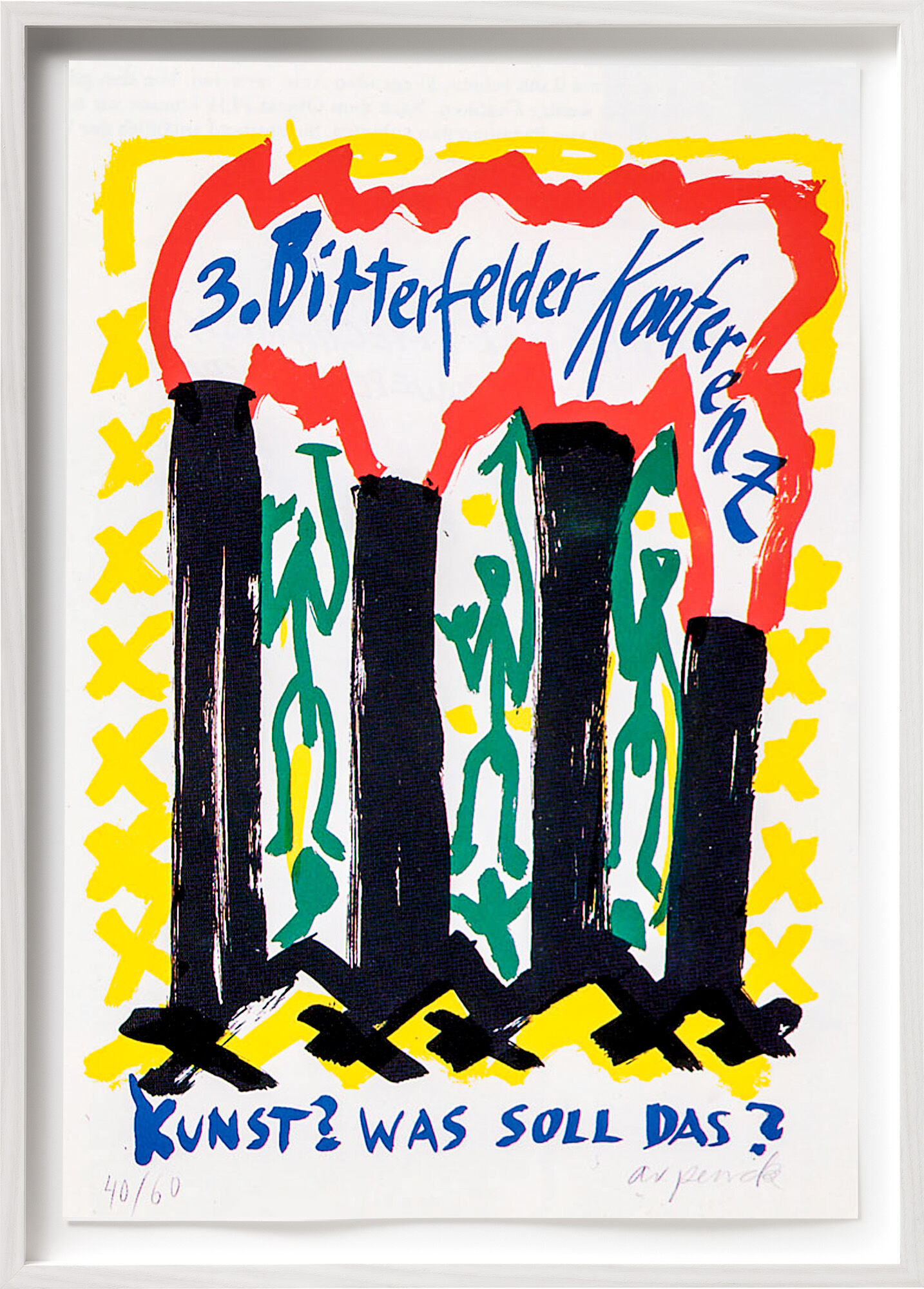 Bilden "Konst? Vad är det där?" (1992) von A. R. Penck