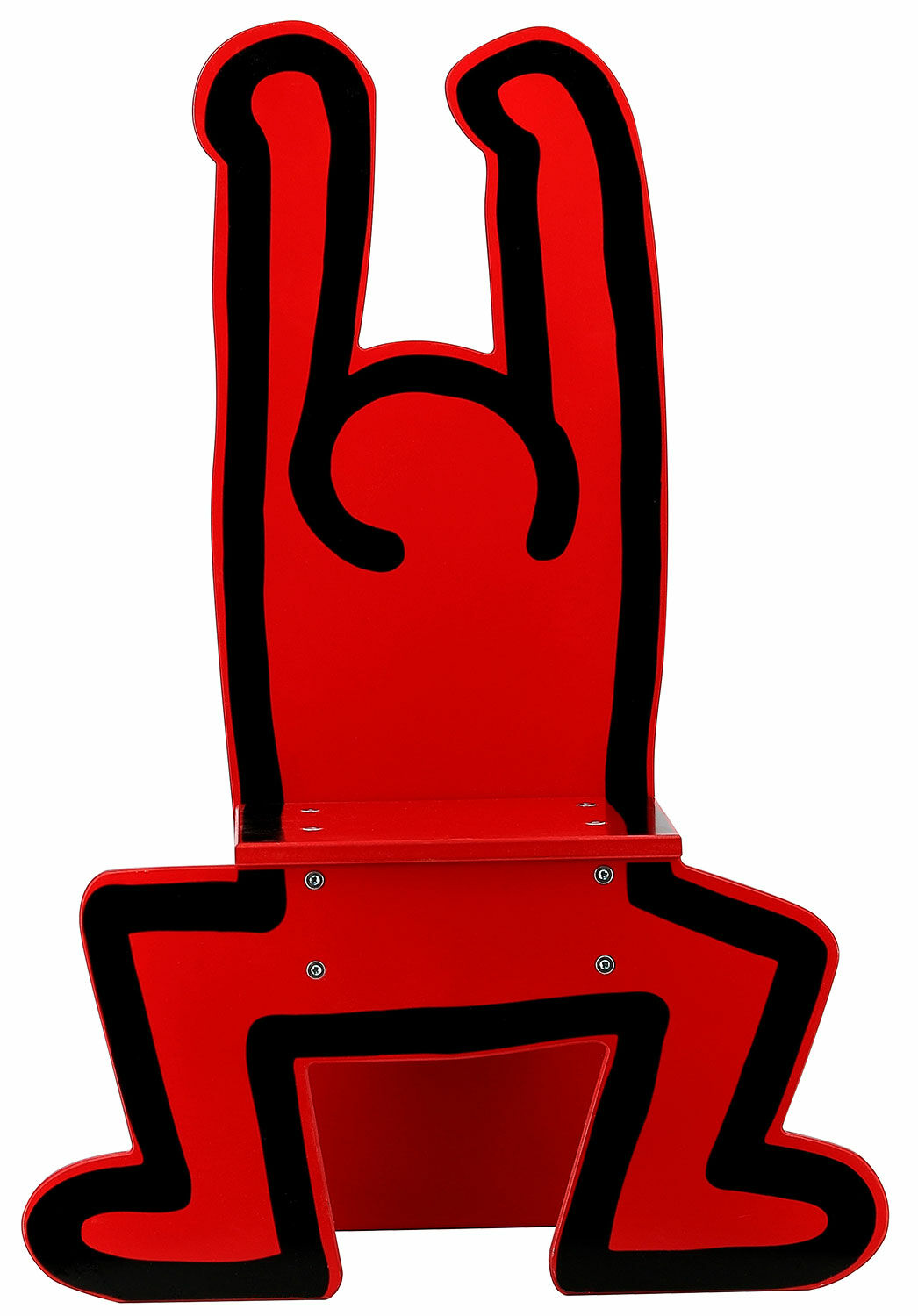 Barnstol "Keith Haring", röd version