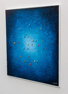 Bild "Serielle Analoge Pixel blau" (2022) (Unikat) von Danny Frede