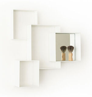 Wall shelf "Cloud Cabinet", white version by Frederik Roijé Design