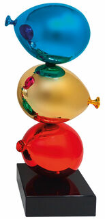 Skulptur "Zen Balloons Blau-Gold-Rot"