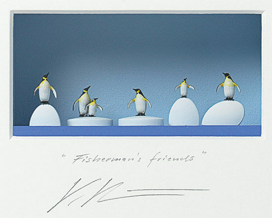 3D-bild "Fisherman's Friends", inramad von Volker Kühn