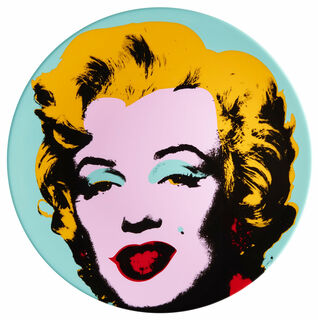 Porslinstallrik "Marilyn" (blå) von Andy Warhol