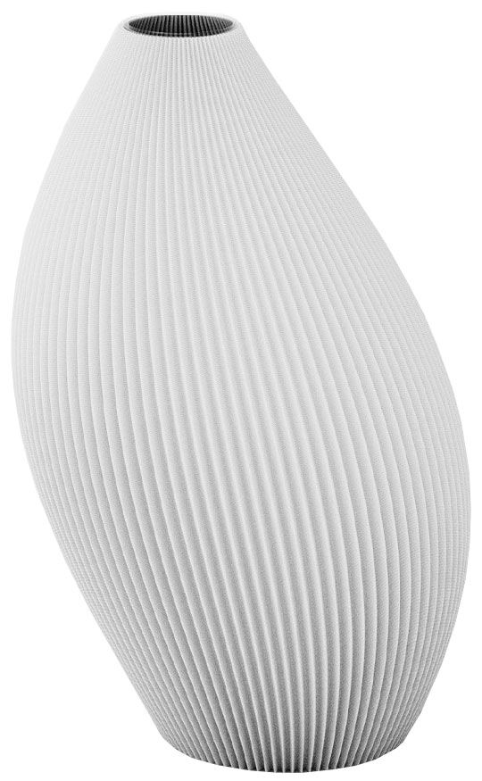 Vase "Bent - Arctic White", petite version von Recozy