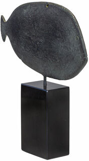 Skulptur "Egyptisk palett i form av en fisk", brons