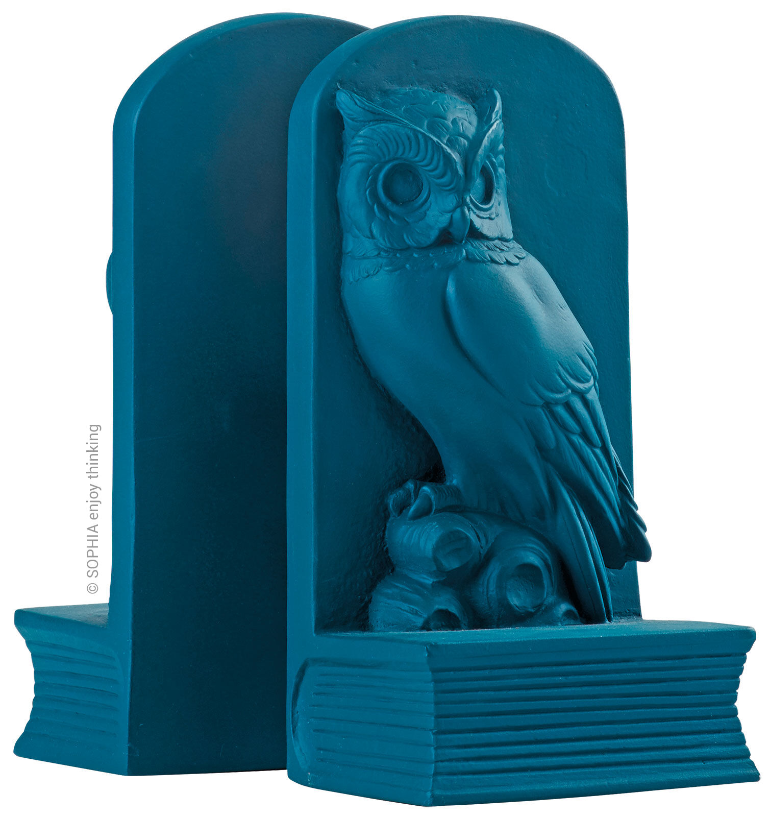 2-delad bokstöd "Owl Blue" von SOPHIA enjoy thinking