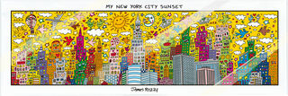 Magnetisk tavle "My Ny City Sunset", glas