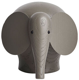 Houten figuur "Nunu Elephant Small Taupe" - Ontwerp Steffen Juul