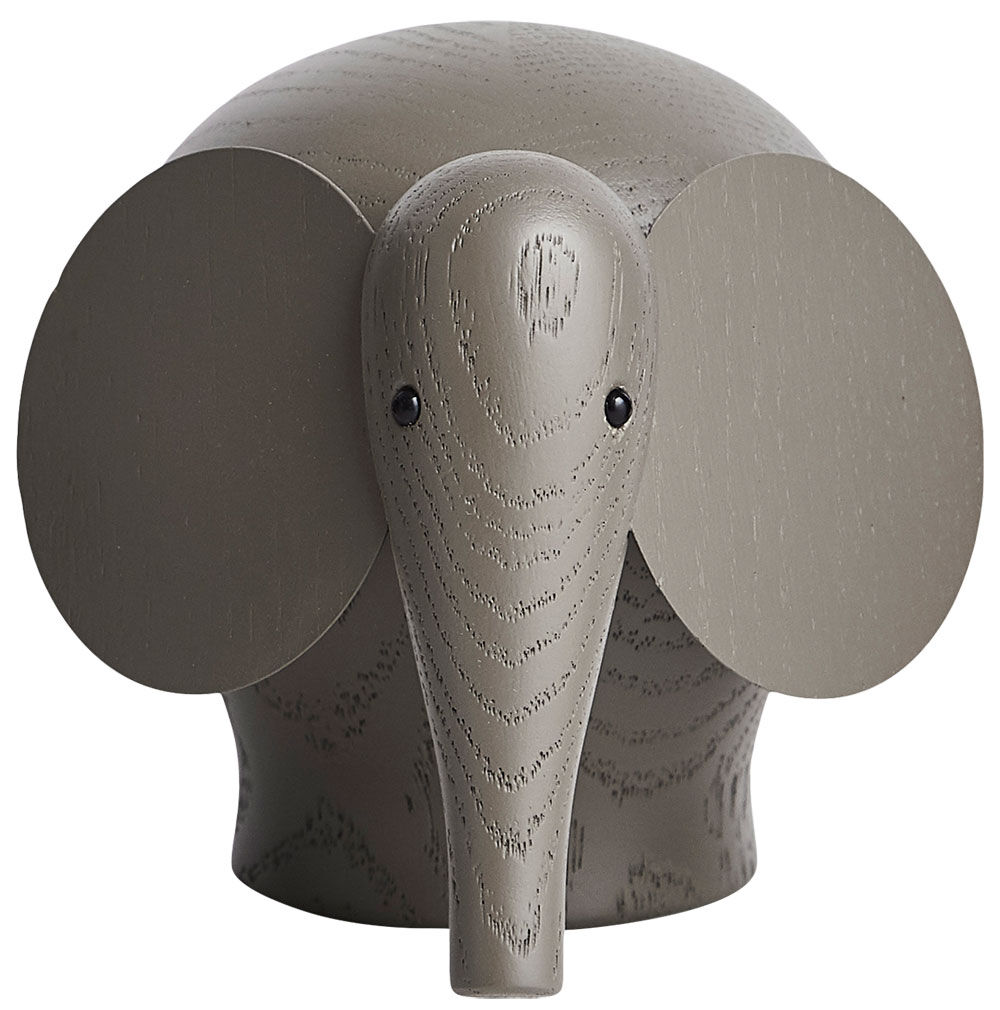 Houten figuur "Nunu Elephant Small Taupe" - Ontwerp Steffen Juul cstorm-arsmundi-base.detail.by-artist Woud