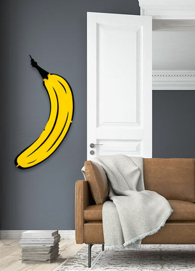 Väggobjekt "Utskuren banan" von Thomas Baumgärtel