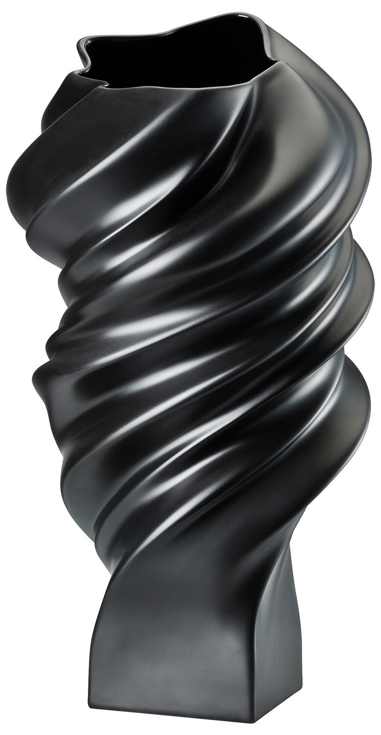 Vase en porcelaine "Squall Black Matt" (taille moyenne, hauteur 32 cm) - Design Cédric Ragot von Rosenthal