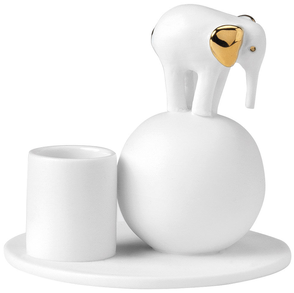 Candle holder "Elephant", porcelain by Trevoly