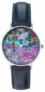 Konstnärens armbandsur "Monet - Iris i Monets trädgård"