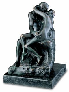 Skulptur "Kyssen" (27 cm), bronsversion von Auguste Rodin
