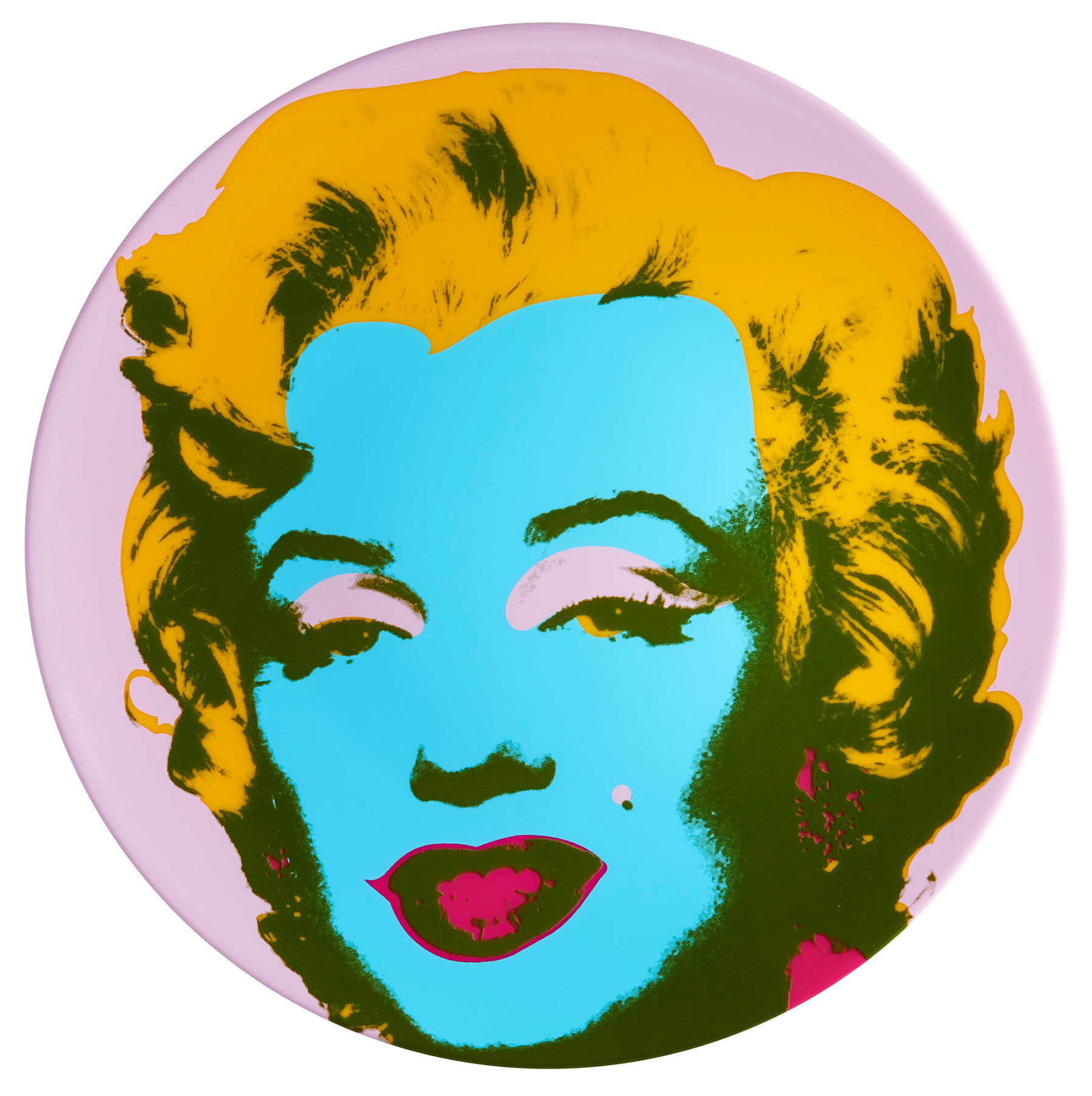 Porslinstallrik "Marilyn" (lila) von Andy Warhol