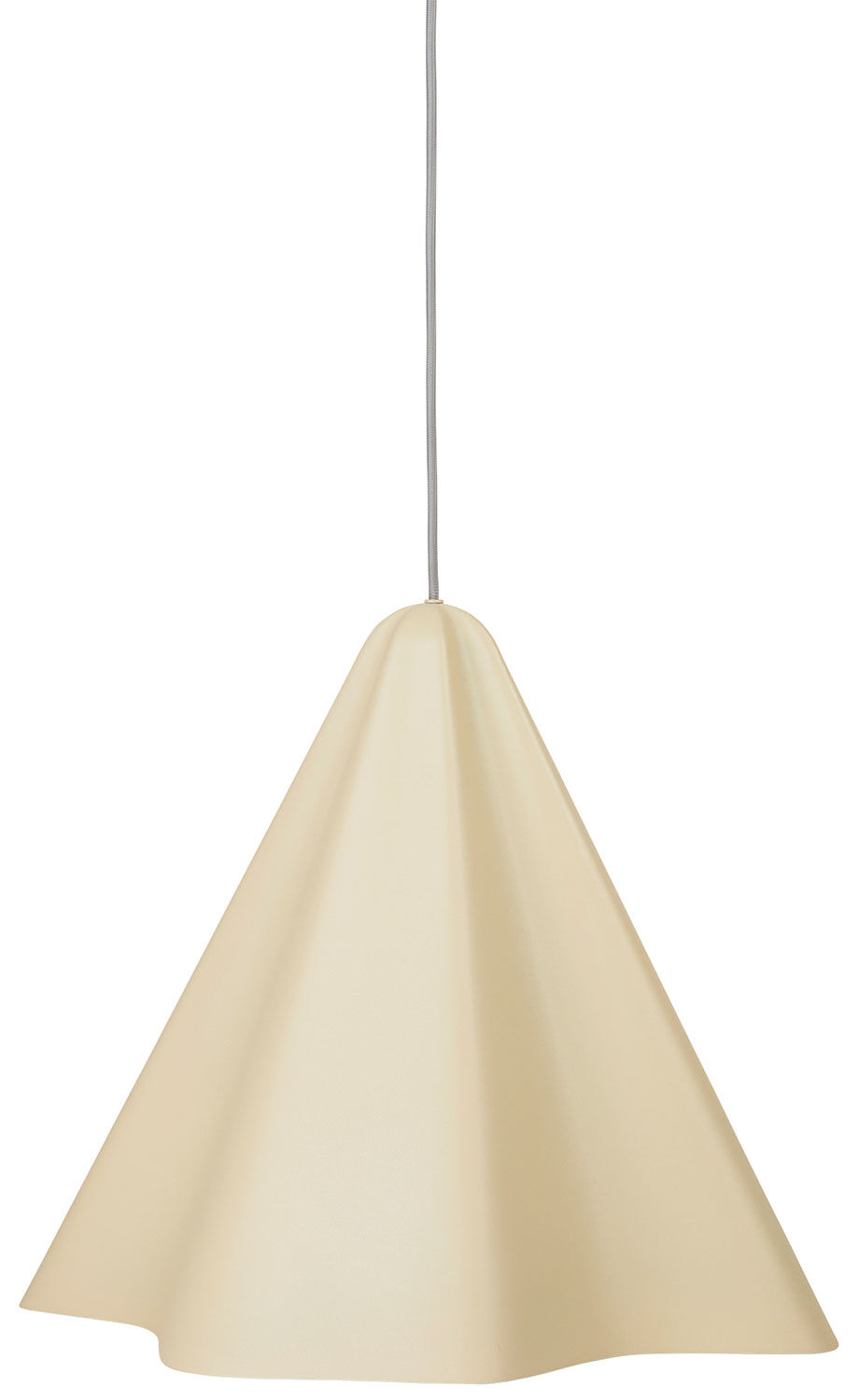 Pendellampe "Skirt", stor version i beige von Broste Copenhagen