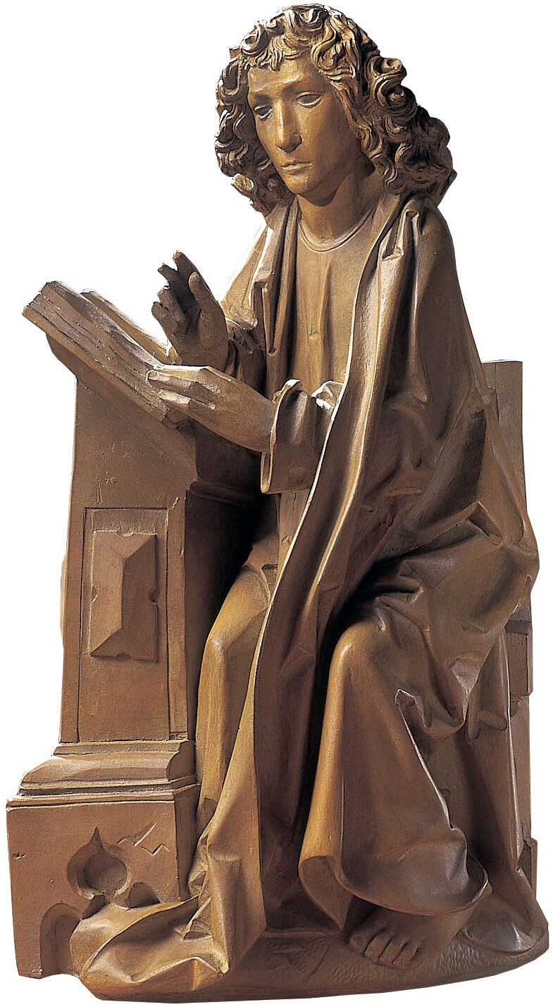 Skulptur "Evangelisten Johannes" (reduktion), gjuten von Tilman Riemenschneider