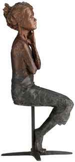 Skulptur "What If", bronze von Valerie Otte